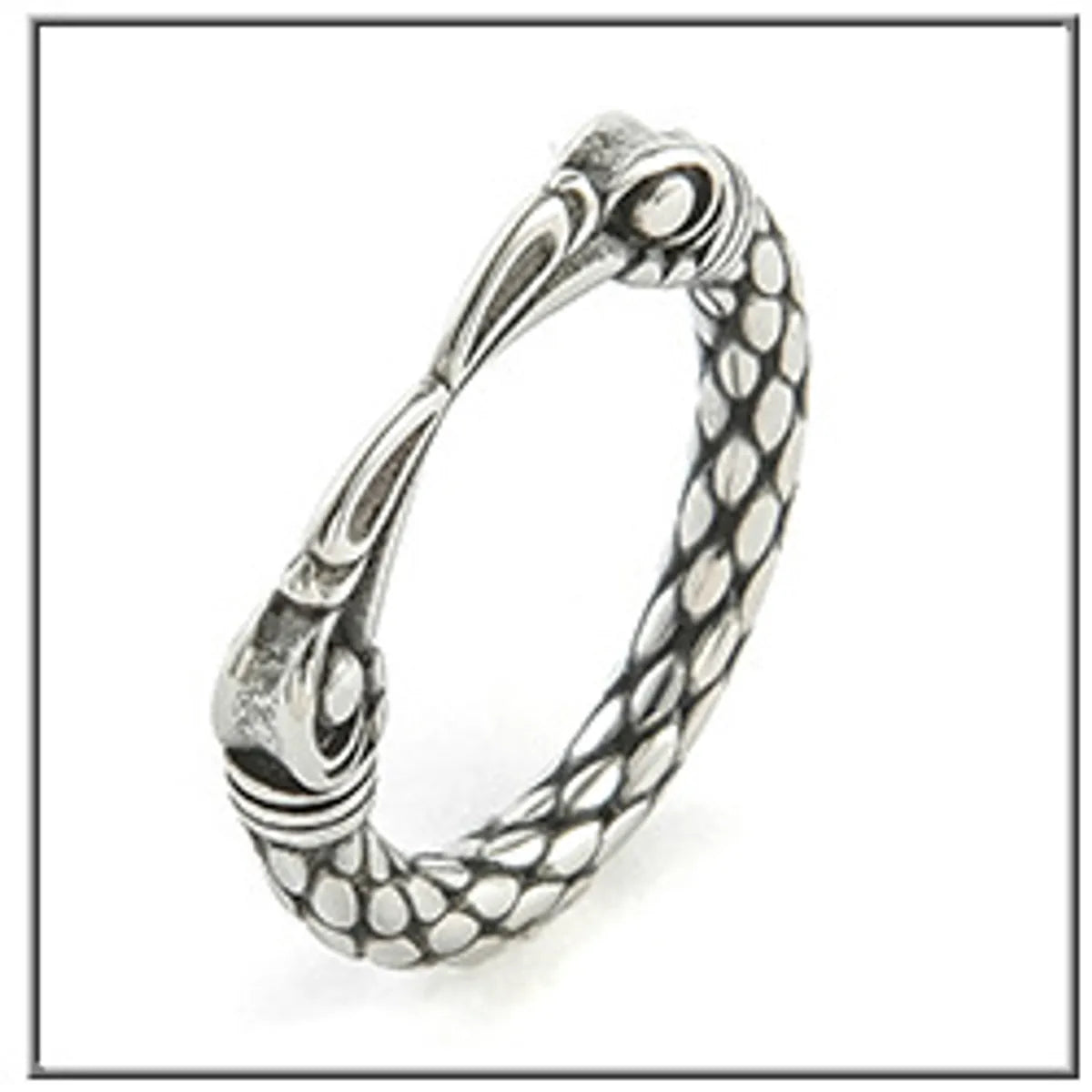 Hip-Hop Retro Animal Stainless Steel Men'S Rings