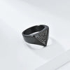 Hip-Hop Retro Color Block 304 Stainless Steel Plating 18K Gold Plated Men'S Rings