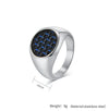 Hip-Hop Retro Color Block 304 Stainless Steel Plating 18K Gold Plated Men'S Rings