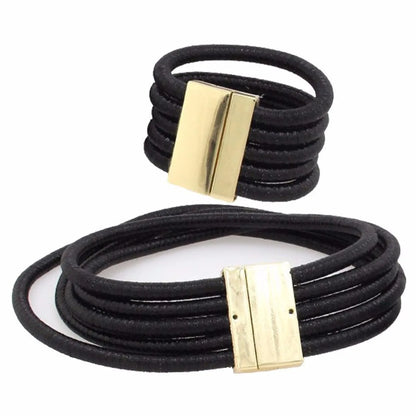 Hip-Hop Retro Color Block Alloy Women'S Bracelets Necklace