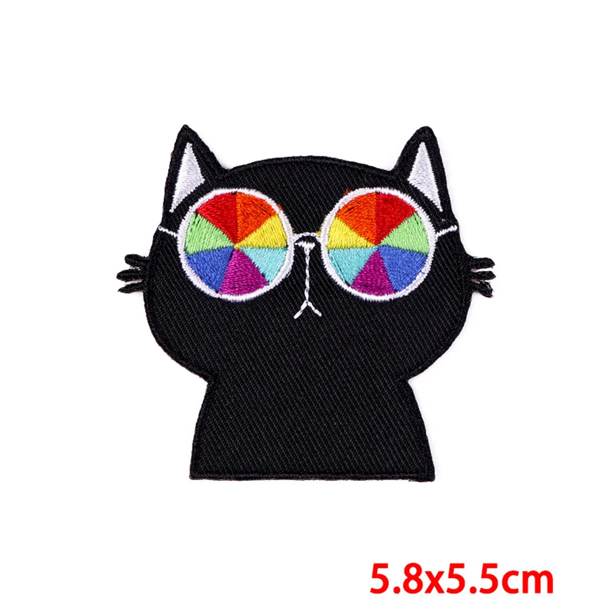 Hip-Hop Retro Color Block Embroidery Thread Cloth Sticker 1 Piece