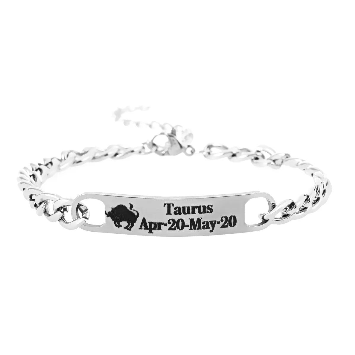 Hip-Hop Retro Constellation 304 Stainless Steel Bracelets In Bulk