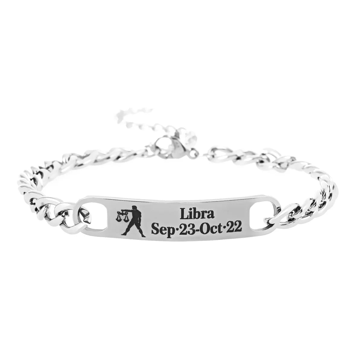 Hip-Hop Retro Constellation 304 Stainless Steel Bracelets In Bulk