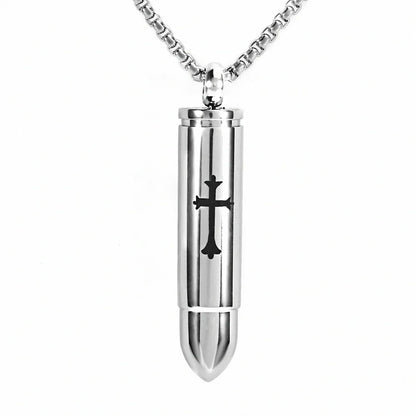 Hip-Hop Retro Cross Bullet 304 Stainless Steel Plating 18K Gold Plated Men'S