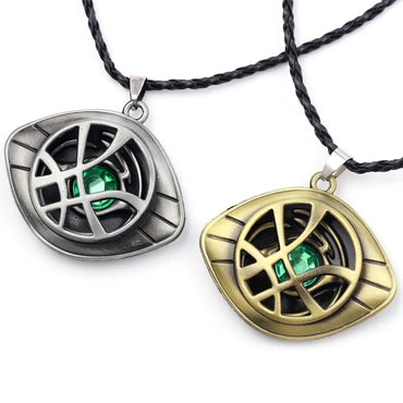 Hip-Hop Retro Eye Alloy Plating Inlay Zircon Men'S Pendant Necklace