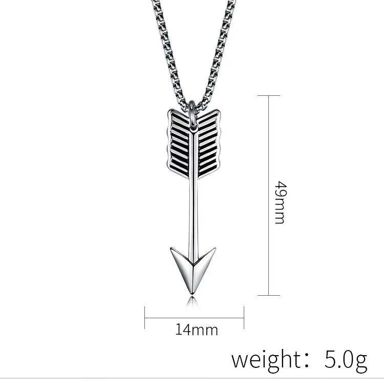 Hip-Hop Retro Feather 304 Stainless Steel Plating 18K Gold Plated Men'S Pendant Necklace