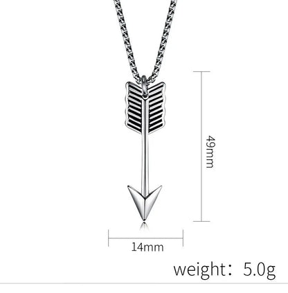 Hip-Hop Retro Feather 304 Stainless Steel Plating 18K Gold Plated Men'S Pendant Necklace