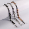 Hip-Hop Retro Geometric 304 Stainless Steel Men'S Bracelets Men Chain Bracelets