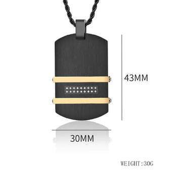 Hip-Hop Retro Geometric 304 Stainless Steel Plating Men'S Pendant Necklace