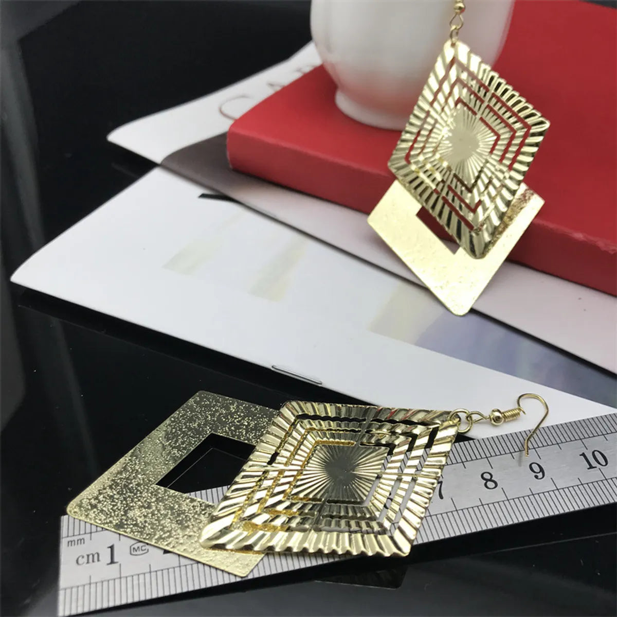 Hip-hop Retro Geometric Alloy Plating Women's Drop Earrings