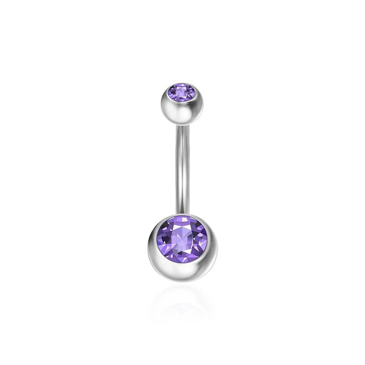 Hip-hop Retro Geometric Round Stainless Steel Belly Ring