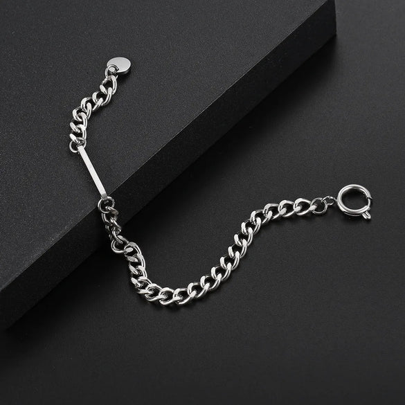 Hip-Hop Retro Geometric Solid Color 304 Stainless Steel Polishing Chain 18K Gold Plated Men'S Bracelets