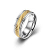 Hip-Hop Retro Geometric Titanium Steel Plating Men'S Rings