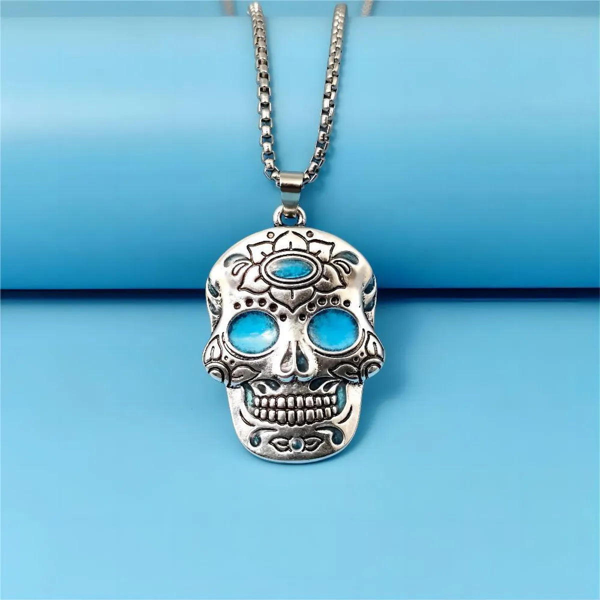 Hip-Hop Retro Geometric Zinc Alloy Plating Men'S Pendant Necklace