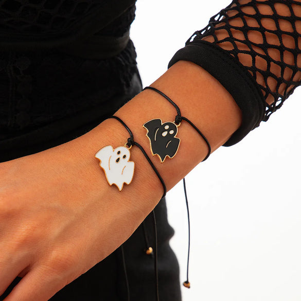 Hip-Hop Retro Pumpkin Alloy Wax Line Wholesale Drawstring Bracelets