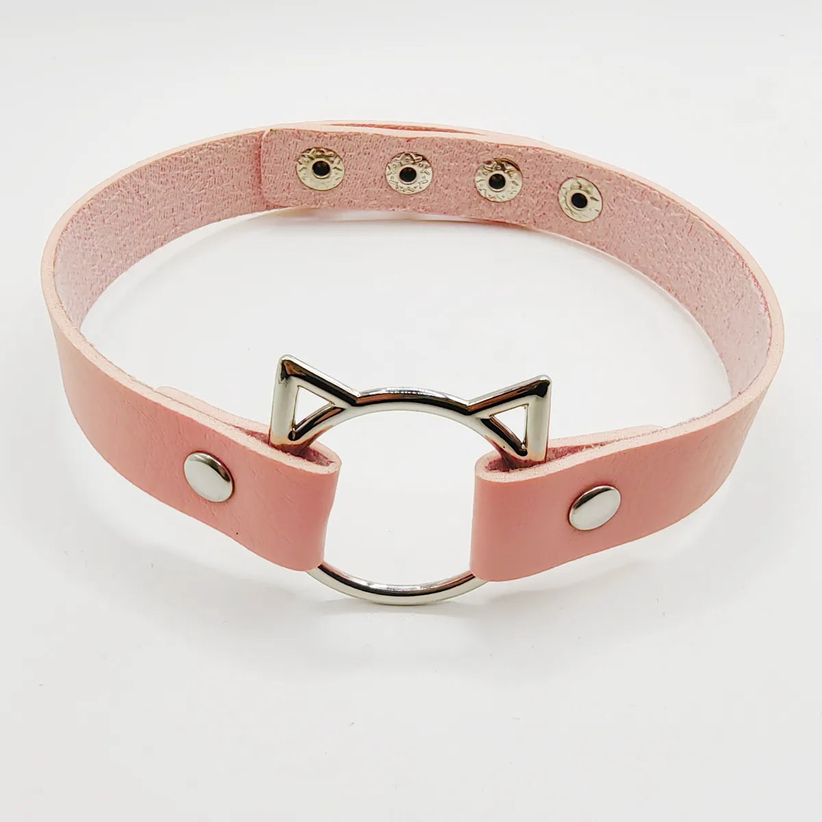 Hip-Hop Retro Punk Animal Pu Leather Women'S Choker