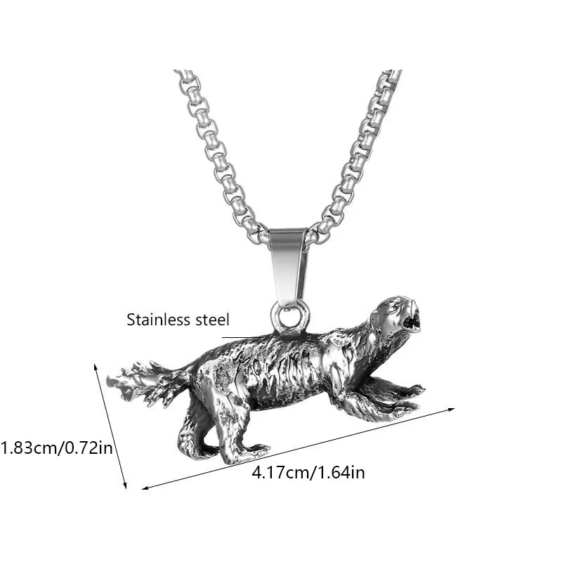 Hip-Hop Retro Punk Animal Snake 304 Stainless Steel Polishing Men'S Pendant Necklace