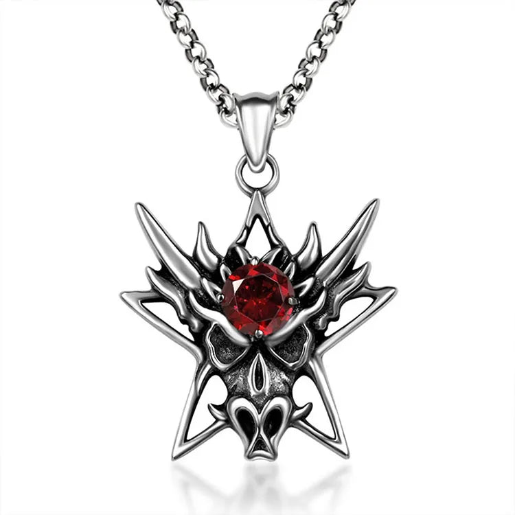 Hip-Hop Retro Punk Dragon 304 Stainless Steel Polishing Men'S Pendant Necklace