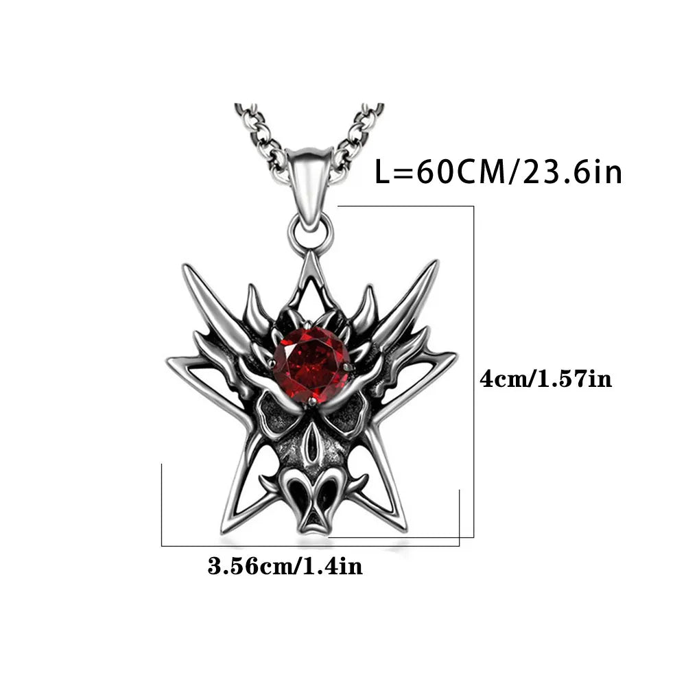 Hip-Hop Retro Punk Dragon 304 Stainless Steel Polishing Men'S Pendant Necklace