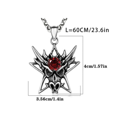 Hip-Hop Retro Punk Dragon 304 Stainless Steel Polishing Men'S Pendant Necklace