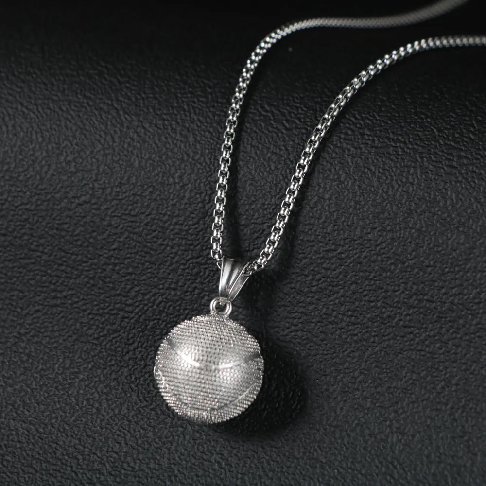 Hip-Hop Retro Punk Eye Knot Hammer 304 Stainless Steel Polishing Hollow Out Men'S Pendant Necklace