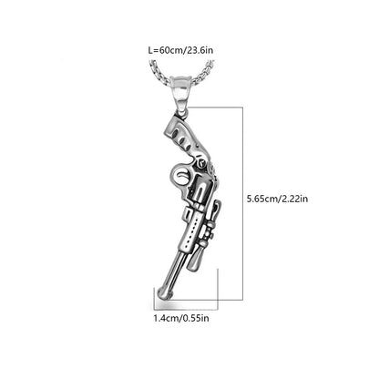 Hip-Hop Retro Punk Geometric Anchor 304 Stainless Steel Polishing Men'S Pendant Necklace