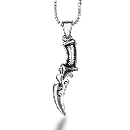 Hip-Hop Retro Punk Geometric Anchor 304 Stainless Steel Polishing Men'S Pendant Necklace