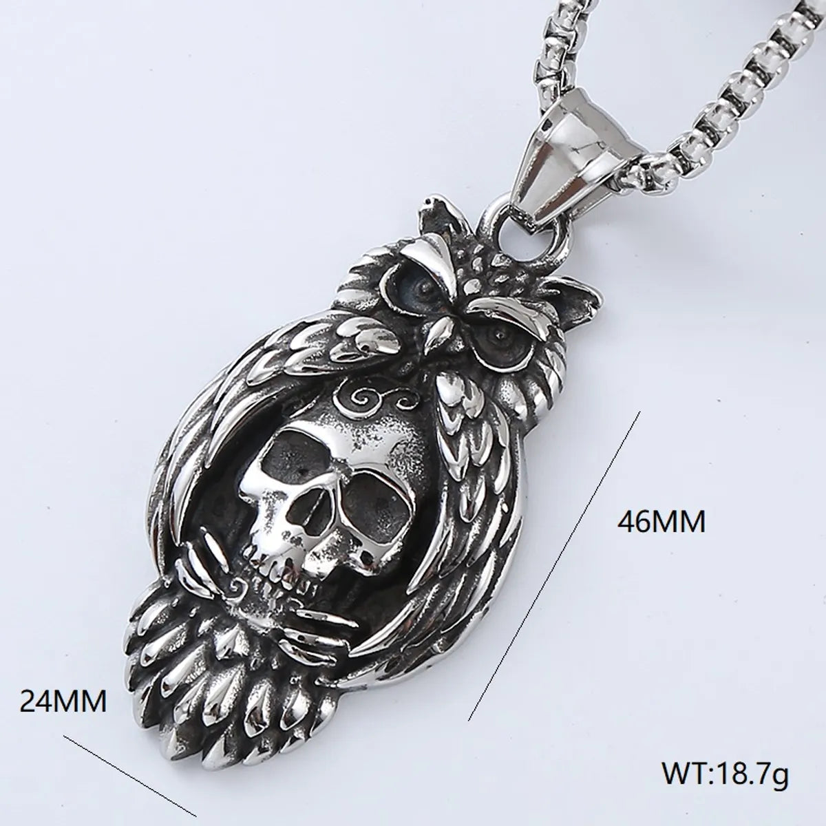 Hip-Hop Retro Punk Geometric 304 Stainless Steel No Inlaid Men'S Pendant Necklace