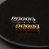 Hip-hop Retro Punk Geometric Stainless Steel Polishing Plating 18k Gold Plated Men's Rings