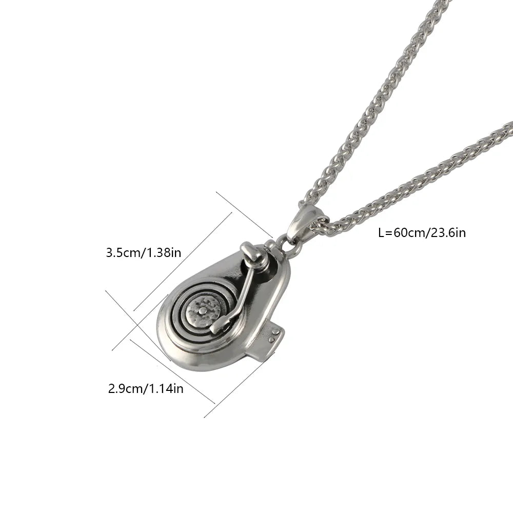 Hip-Hop Retro Punk Human Round 304 Stainless Steel Polishing Men'S Pendant Necklace