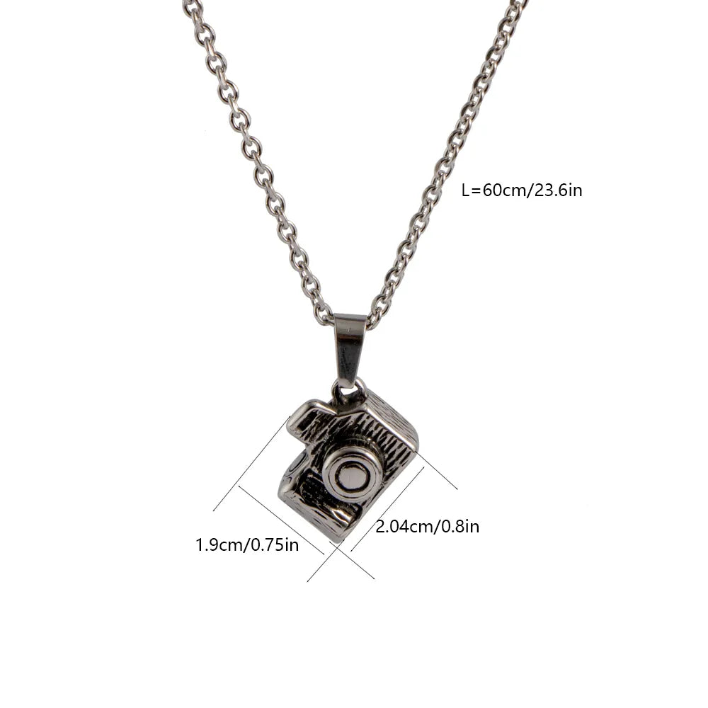 Hip-Hop Retro Punk Human Round 304 Stainless Steel Polishing Men'S Pendant Necklace