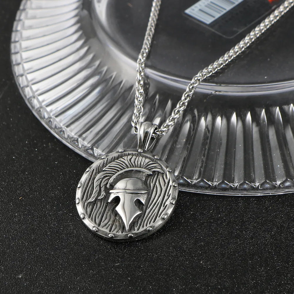 Hip-Hop Retro Punk Human Round 304 Stainless Steel Polishing Men'S Pendant Necklace