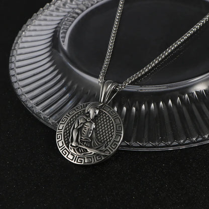 Hip-Hop Retro Punk Human Round 304 Stainless Steel Polishing Men'S Pendant Necklace