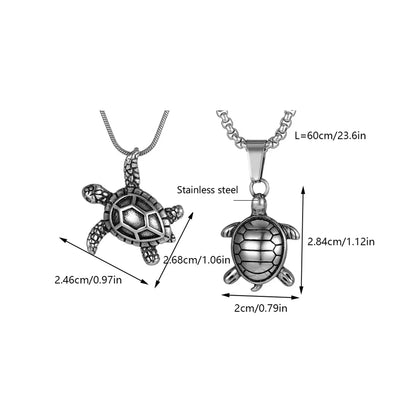 Hip-Hop Retro Punk Tortoise Snake Eagle 304 Stainless Steel Polishing Men'S Pendant Necklace