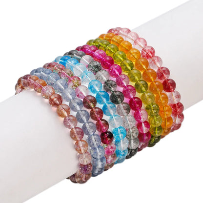 Hip-Hop Retro Round Artificial Crystal Wholesale Bracelets