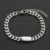 Hip-Hop Retro Round Star Stainless Steel White Gold Plated No Inlay Bracelets In Bulk