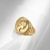 Hip-Hop Retro Solid Color 304 Stainless Steel Men'S Rings