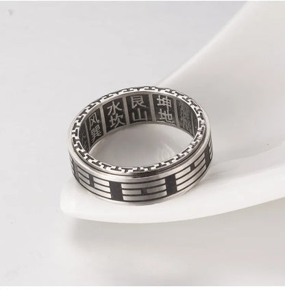 Hip-Hop Retro Solid Color 304 Stainless Steel Men'S Rings