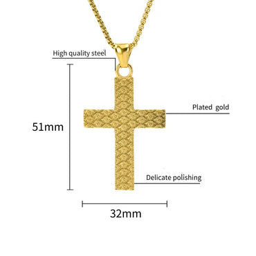 Hip-Hop Retro Solid Color 304 Stainless Steel Plating 18K Gold Plated Men'S Pendant Necklace