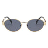 Hip-Hop Retro Solid Color Ac Oval Frame Full Frame Women'S Sunglasses