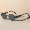 Hip-Hop Retro Solid Color Ac Oval Frame Full Frame Women'S Sunglasses