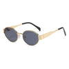 Hip-Hop Retro Solid Color Ac Oval Frame Full Frame Women'S Sunglasses