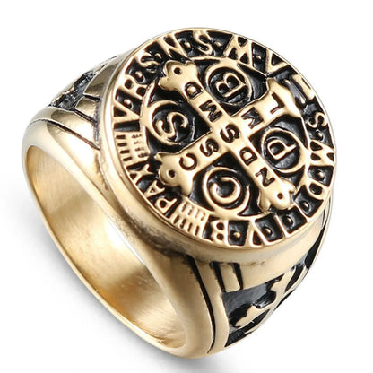 Hip-Hop Retro Solid Color Metal Plating Gold Plated Men'S Rings