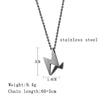Hip-Hop Retro Solid Color 304 Stainless Steel Polishing 18K Gold Plated Men'S Pendant Necklace