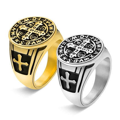 Hip-Hop Retro Solid Color Steel Men'S Rings