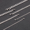 Hip-Hop Retro Solid Color Titanium Steel Men'S Necklace