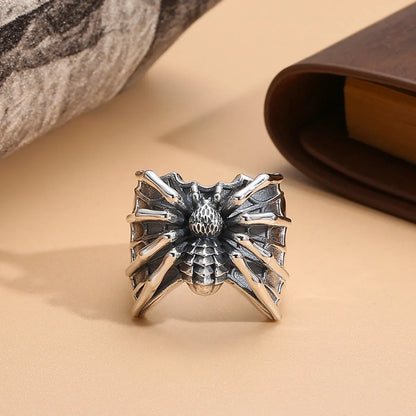 Hip-Hop Retro Spider Alloy Plating Men'S Rings