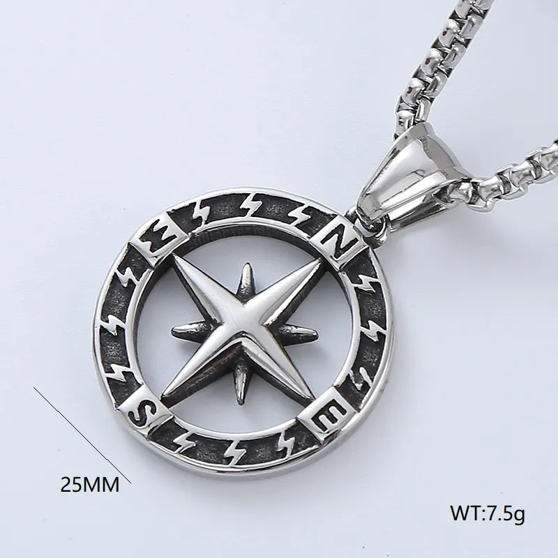 Hip-Hop Retro Streetwear Skull 304 Stainless Steel No Inlaid Men'S Necklace Pendant