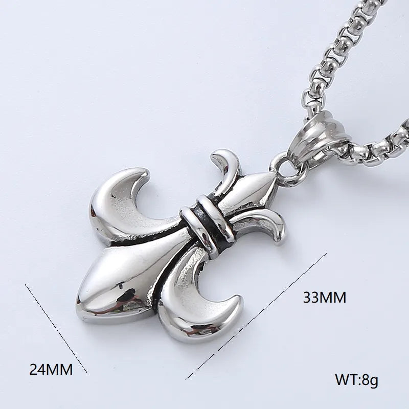 Hip-Hop Retro Streetwear Skull 304 Stainless Steel No Inlaid Men'S Necklace Pendant