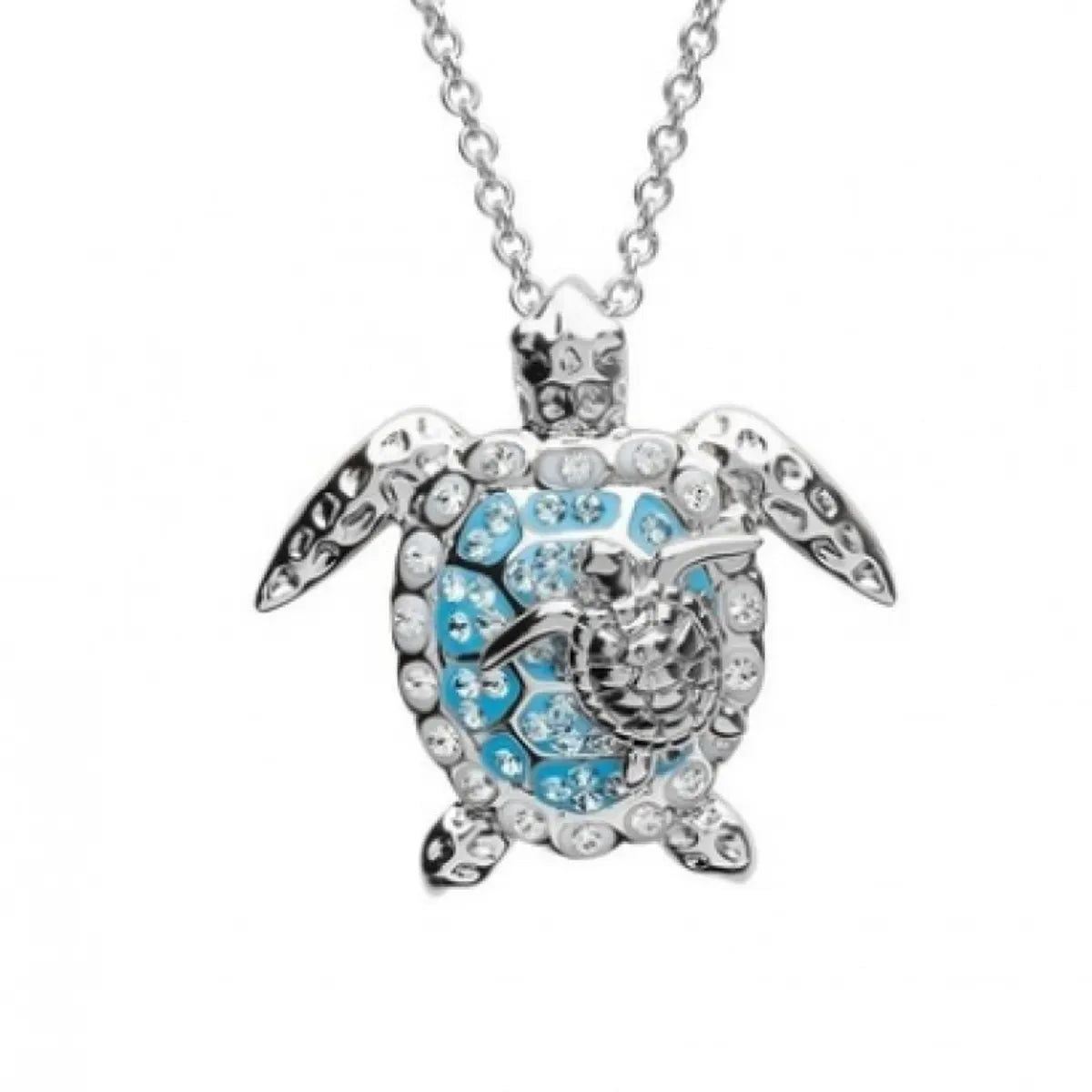 Hip-Hop Retro Tortoise Rhinestones Alloy Wholesale Pendant Necklace